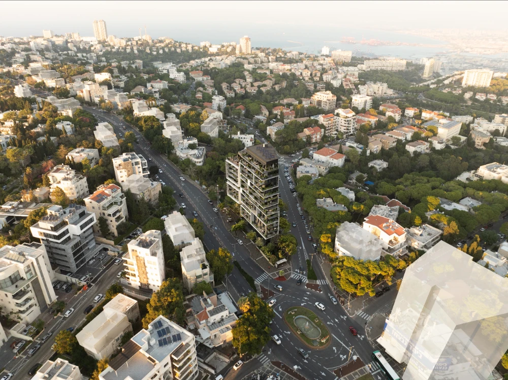 הדמיה של פרויקט מוריה מהאוויר